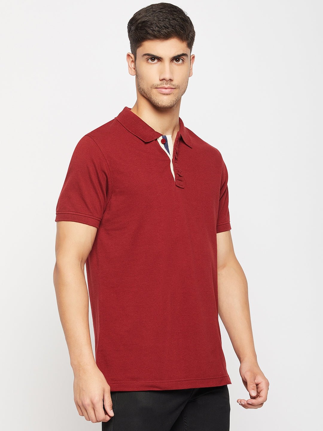 Maroon Polo T-Shirt - clubyork