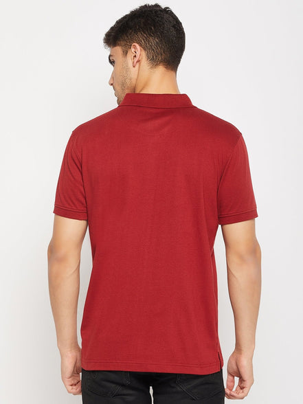 Maroon Polo T-Shirt - clubyork
