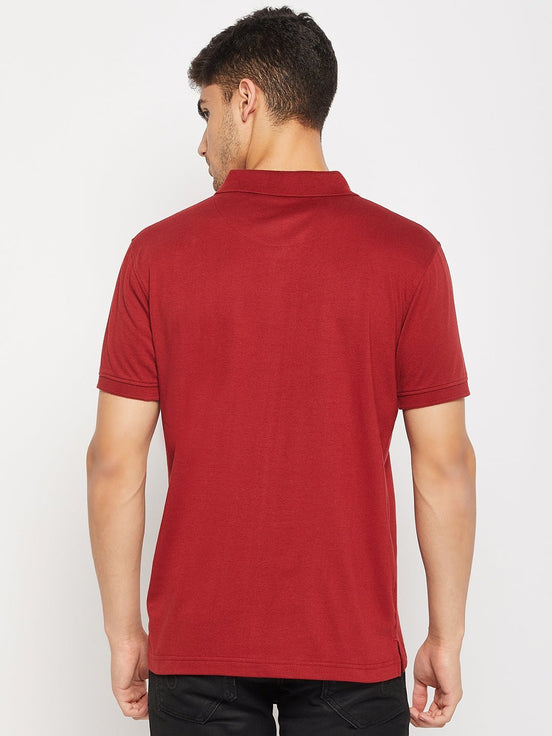 Maroon Polo T-Shirt - clubyork
