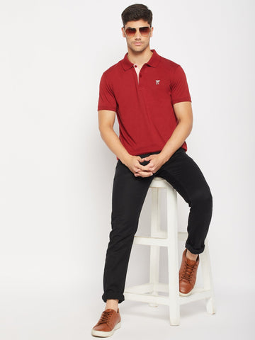 Maroon Polo T-Shirt