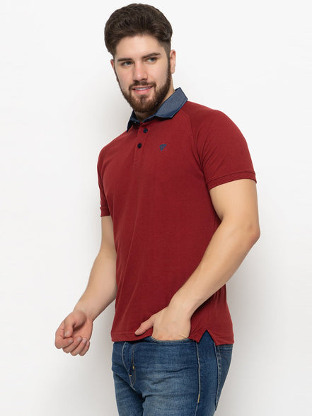 Maroon Polo T-Shirt - clubyork