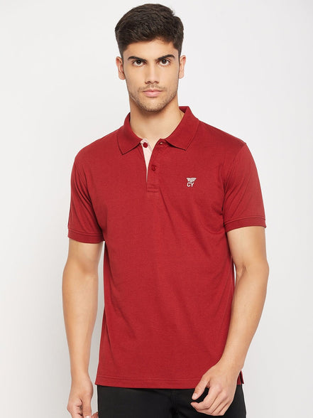Maroon Polo T-Shirt - clubyork
