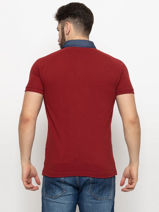 Maroon Polo T-Shirt - clubyork