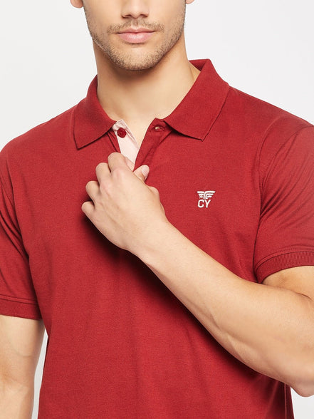 Maroon Polo T-Shirt - clubyork