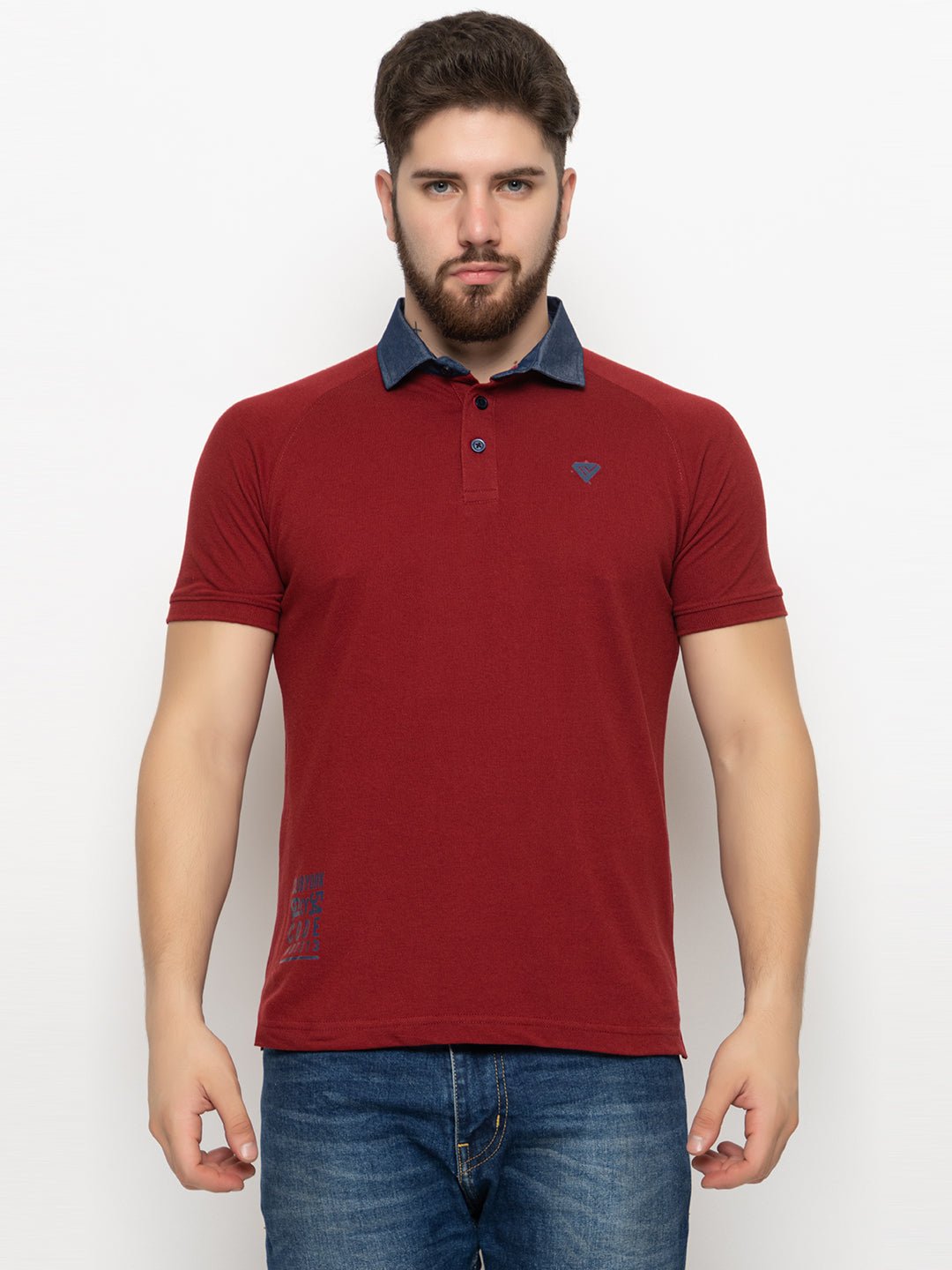 Maroon Polo T-Shirt - clubyork