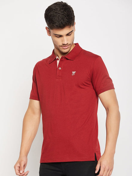 Maroon Polo T-Shirt - clubyork