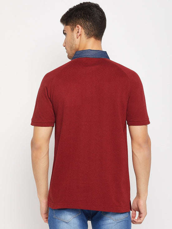 Maroon Polo T-Shirt - clubyork