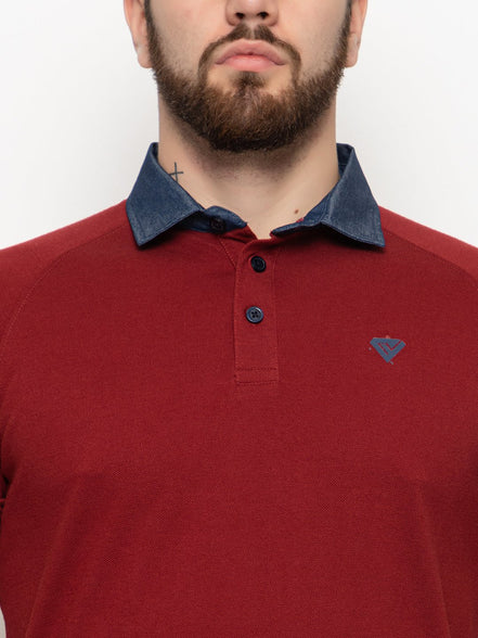 Maroon Polo T-Shirt - clubyork