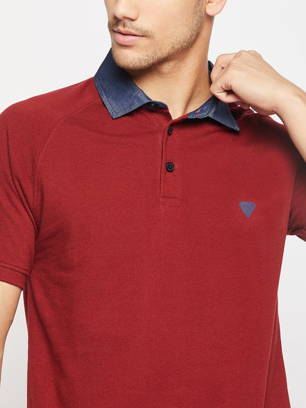 Maroon Polo T-Shirt - clubyork