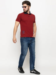 Maroon Polo T-Shirt