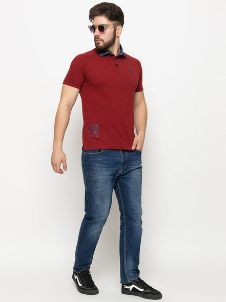 Maroon Polo T-Shirt - clubyork
