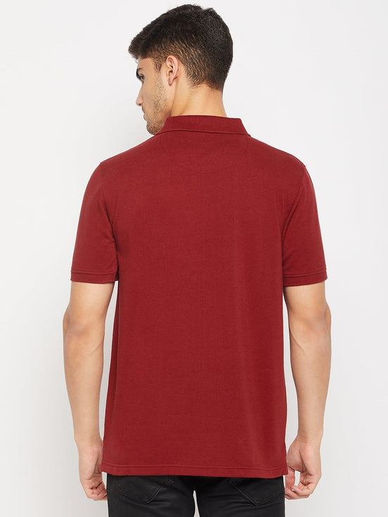 Maroon Polo T-Shirt - clubyork