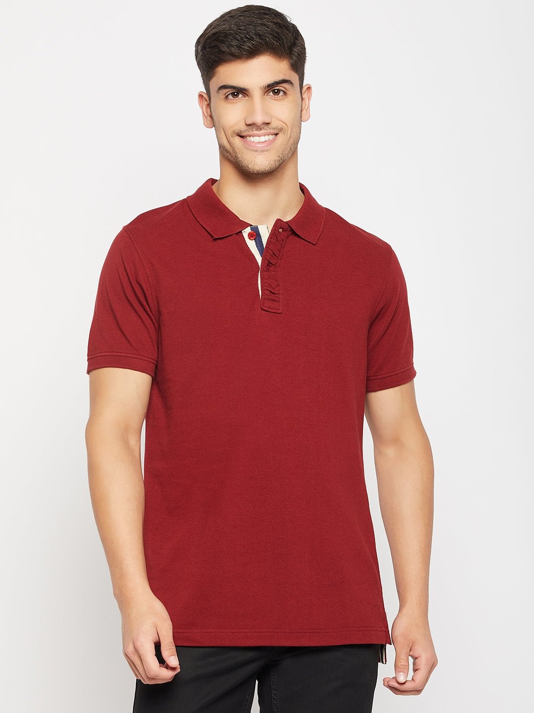 Maroon Polo T-Shirt - clubyork