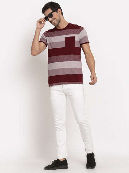 Maroon Round T-Shirt - clubyork
