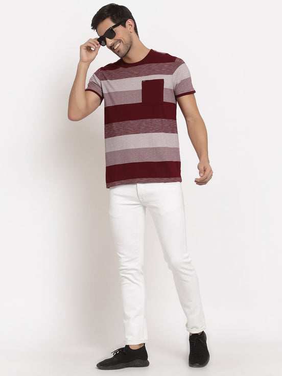 Maroon Round T-Shirt - clubyork