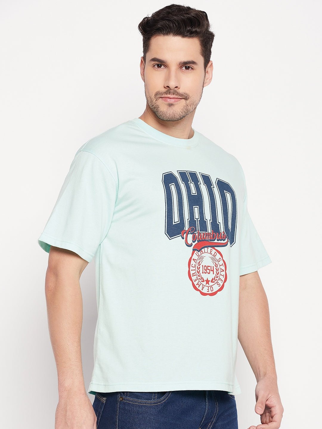 Mint Green Round Neck T-shirt - clubyork