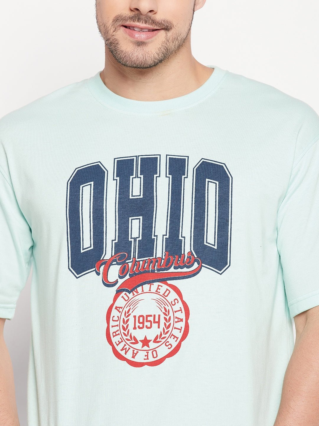 Mint Green Round Neck T-shirt - clubyork