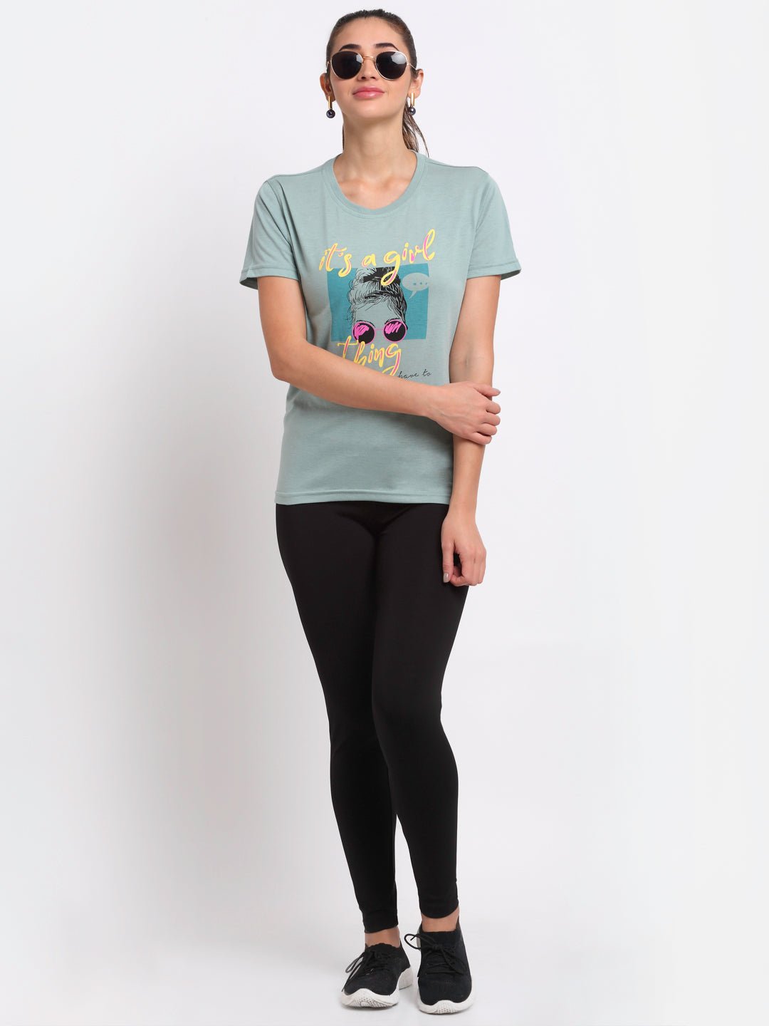 Mint Round Neck T-Shirt - clubyork