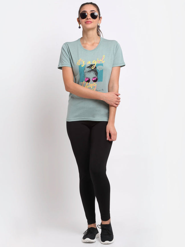 Mint Round Neck T-Shirt - clubyork