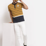Mustard Henley T-Shirt - clubyork