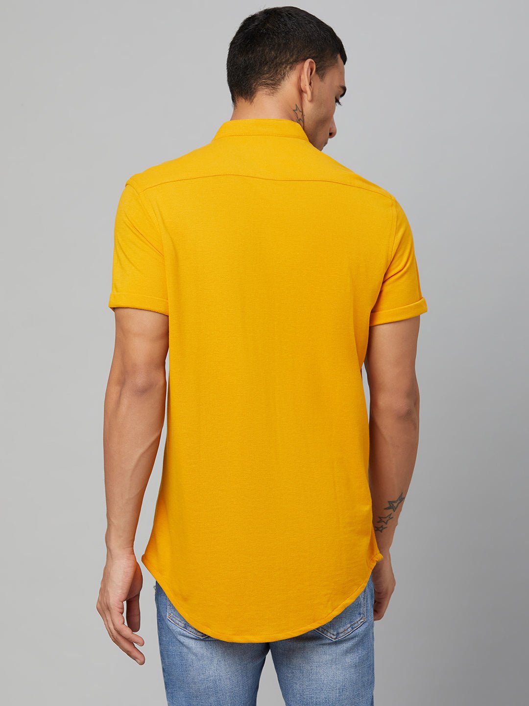 Mustard Knitted Shirt - clubyork