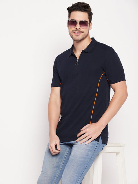 Navy Blue Polo T-shirt - clubyork