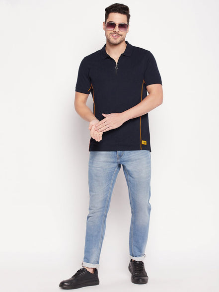 Navy Blue Polo T-shirt - clubyork