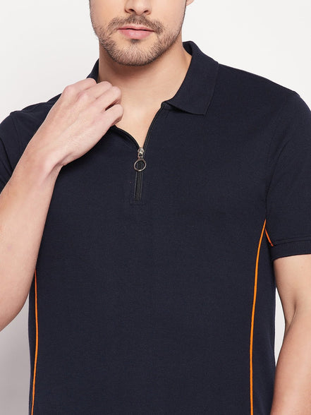 Navy Blue Polo T-shirt - clubyork