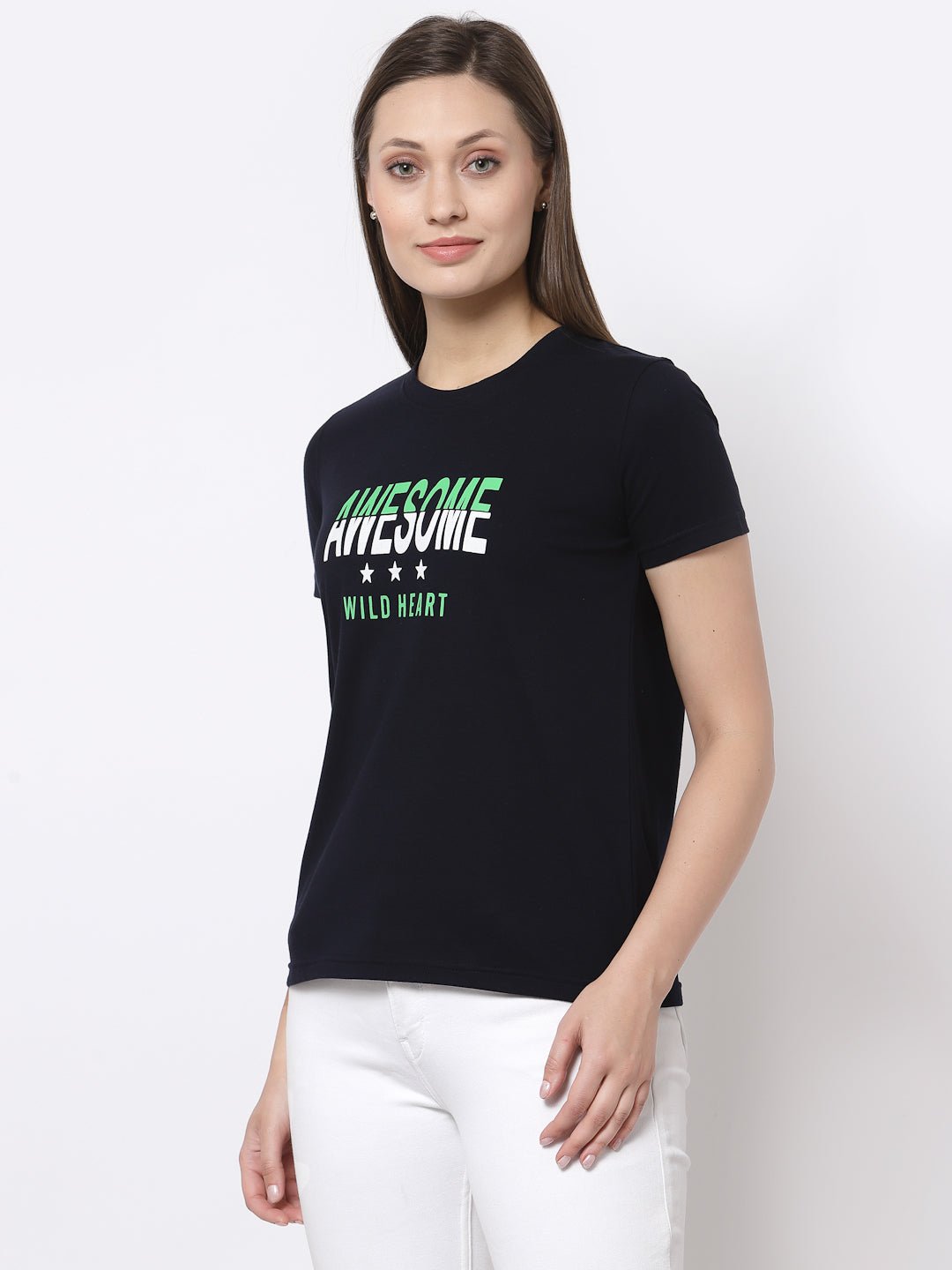 Navy Blue Round Neck T-Shirt - clubyork