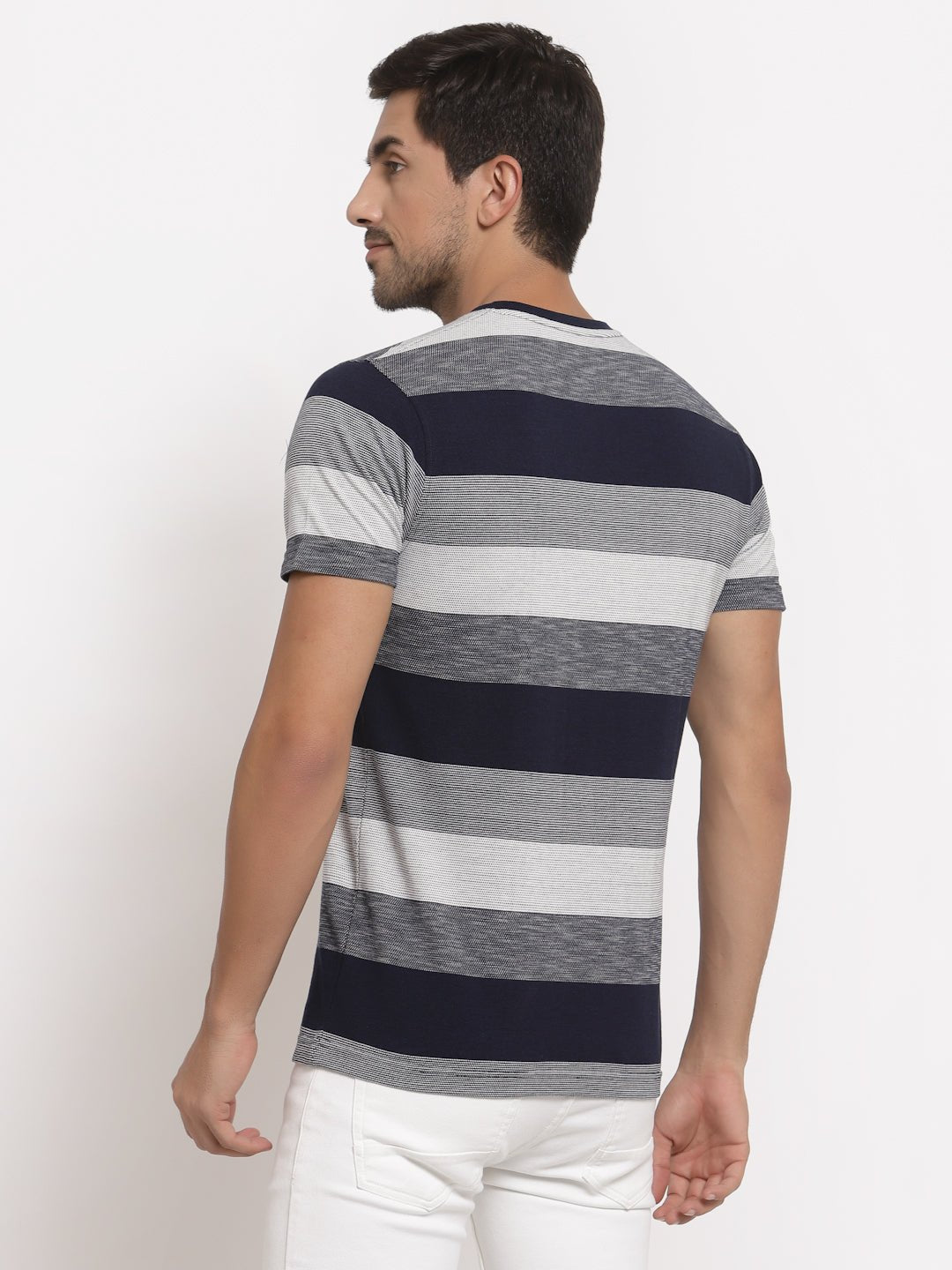 Navy Blue Round T-Shirt - clubyork