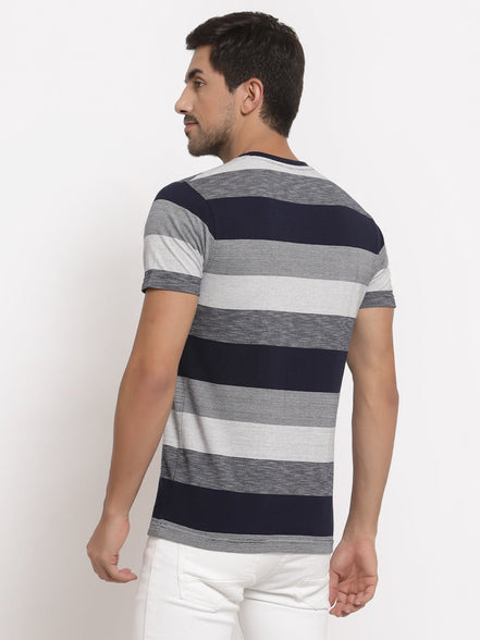 Navy Blue Round T-Shirt - clubyork