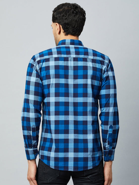 Navy Full Sleeve Casual Shirt - clubyork