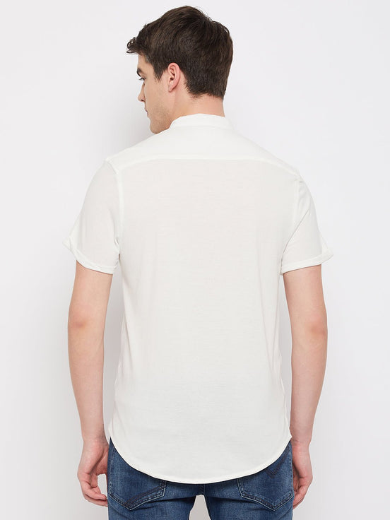 Off White Knitted Shirt - clubyork