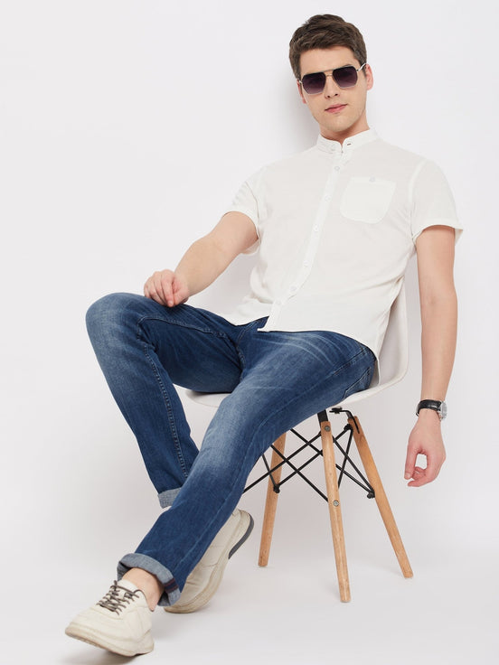 Off White Knitted Shirt - clubyork