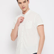 Off White Knitted Shirt - clubyork