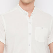 Off White Knitted Shirt - clubyork