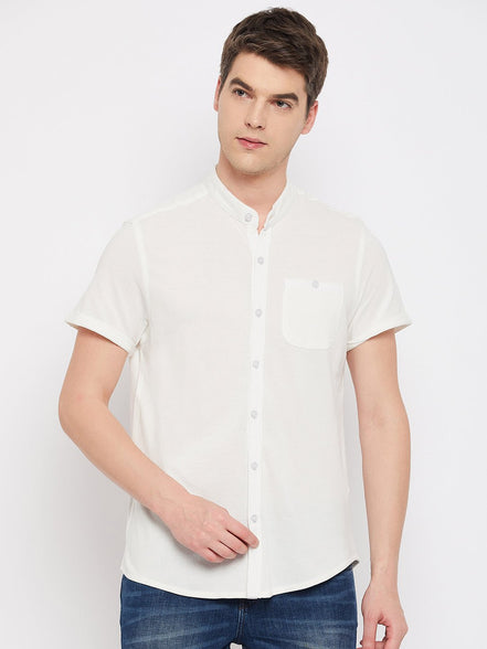 Off White Knitted Shirt - clubyork