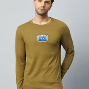 Olive Green Printed Tshirt - clubyork