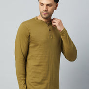 Olive Green Solid Tshirt - clubyork