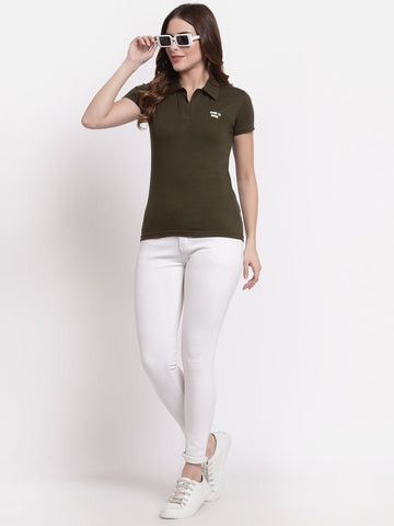 Olive Polo T-Shirt