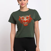 Olive Round Neck T-Shirt - clubyork