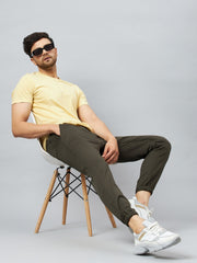Olive Slim Fit Solid Jogger