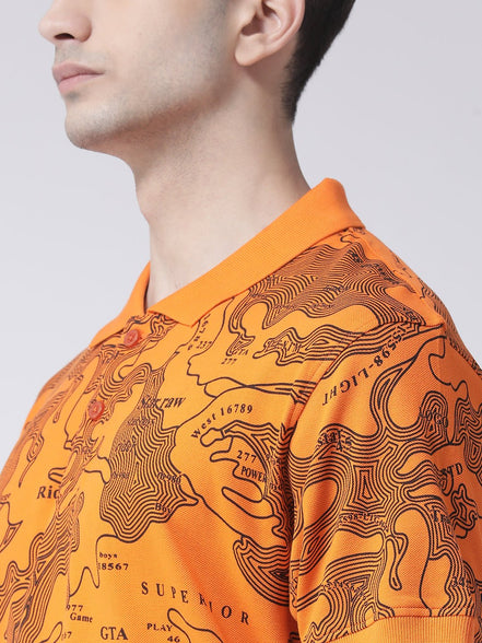 Orange Polo T-shirt - clubyork