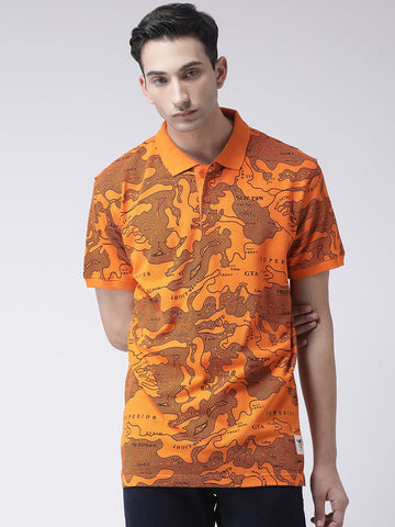 Orange Polo T-shirt