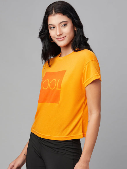 Orange Round Neck T-Shirt - clubyork