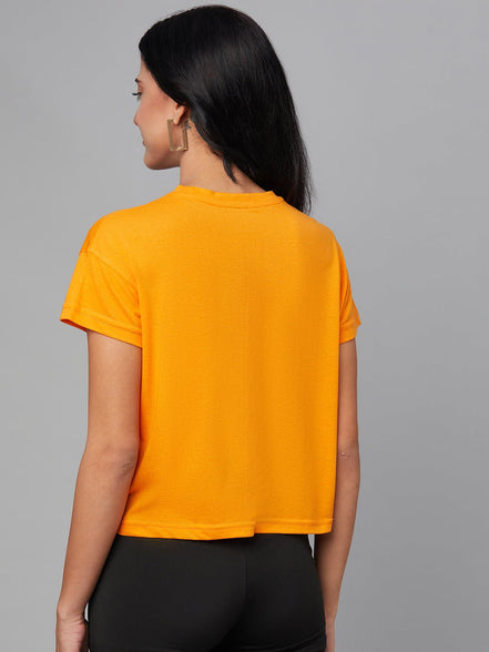 Orange Round Neck T-Shirt - clubyork