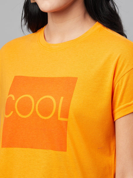 Orange Round Neck T-Shirt - clubyork