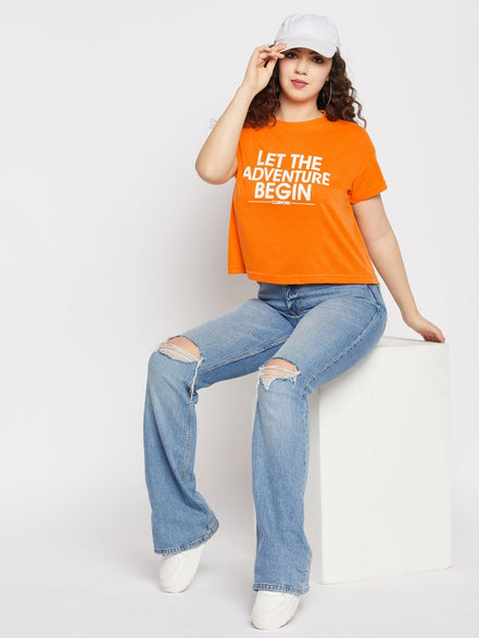 Orange Round T-shirt - clubyork