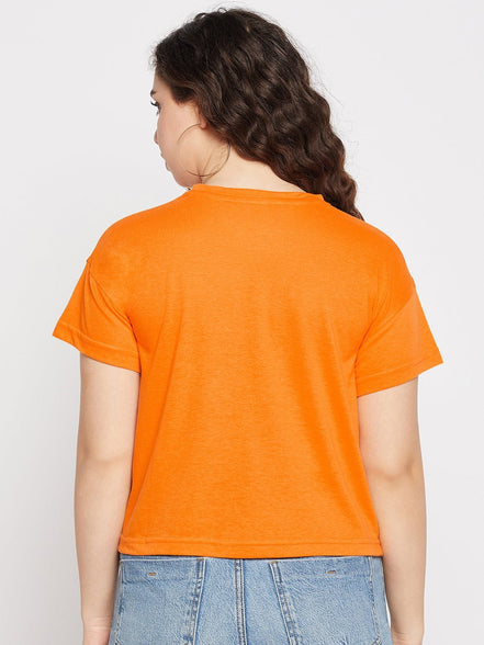 Orange Round T-shirt - clubyork