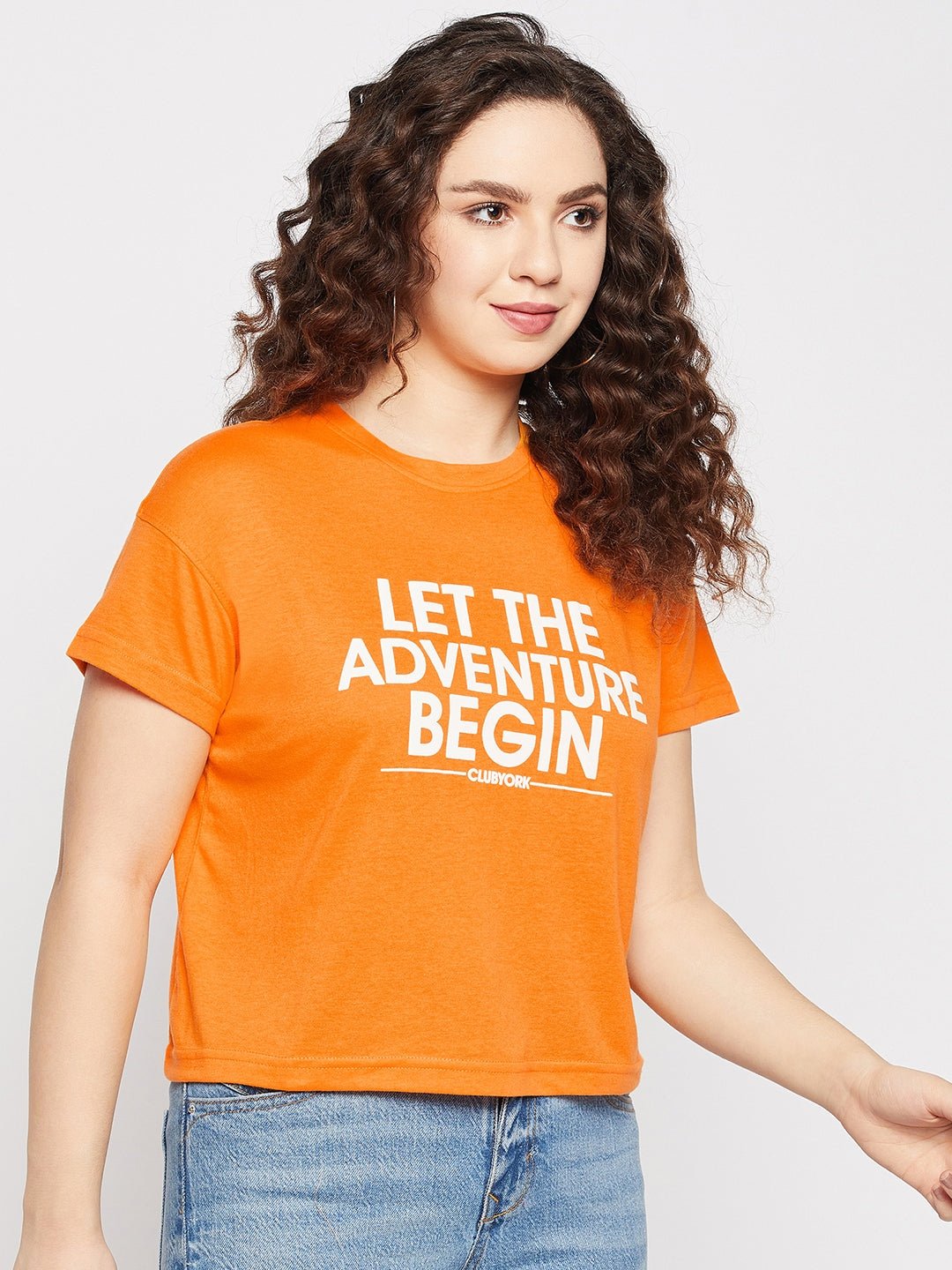 Orange Round T-shirt - clubyork